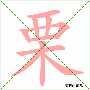 栗的笔顺