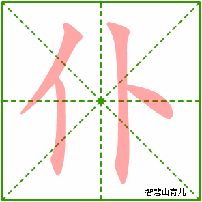 仆的笔顺 笔画数:4 拼音:pū,pú 部首:亻 - 智慧山