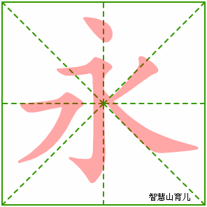 永字写法 永的笔顺