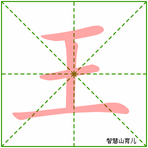 王字写法 王的笔顺