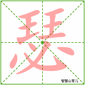 瑟字写法 瑟的笔顺
