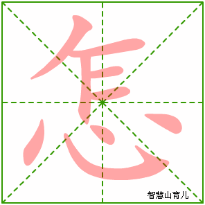 怎字写法 怎的笔顺