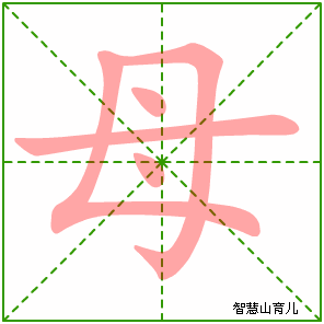 母字写法 母的笔顺