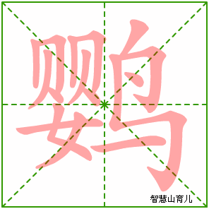 鹦字写法 鹦的笔顺
