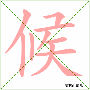候的笔顺拼音及解释
