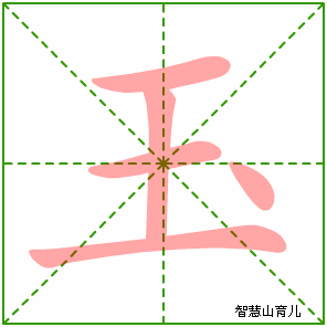 玉字写法 玉的笔顺