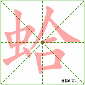 蛤的笔顺