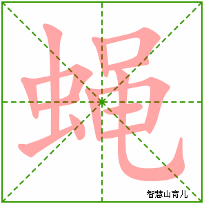 蝇的笔顺