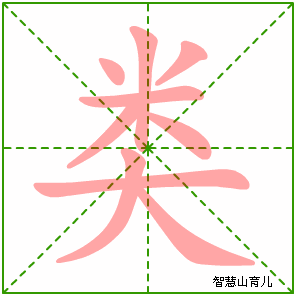 类字写法 类的笔顺