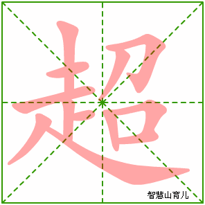 超的笔顺