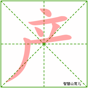产字写法 产的笔顺