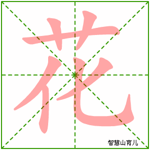花的笔顺