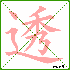 透的笔顺