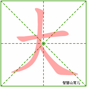 大字写法 大的笔顺