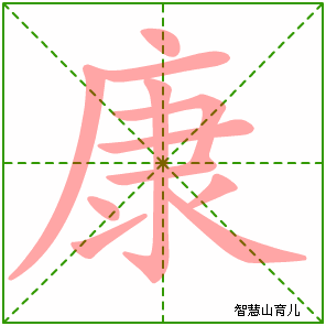 康字写法 康的笔顺