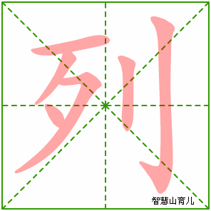 列字写法 列的笔顺