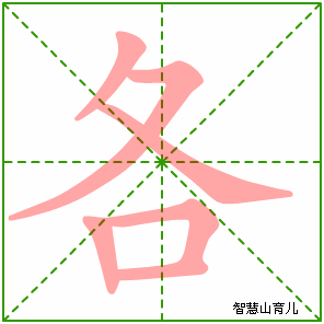 各字写法 各的笔顺
