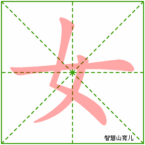 女字写法 女的笔顺