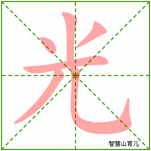 光字写法 光的笔顺
