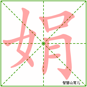 娟字写法 娟的笔顺