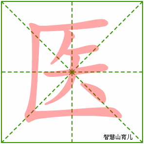 医的笔顺 笔画数:7 拼音:yī 部首:匚 - 智慧山