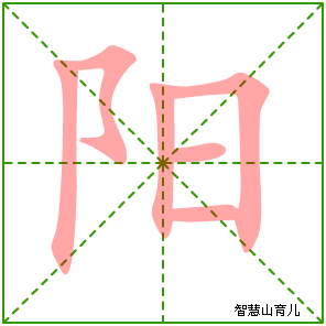 阳的笔顺拼音及解释