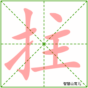 拄字写法 拄的笔顺