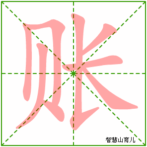 账的笔顺