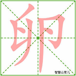卵字写法 卵的笔顺
