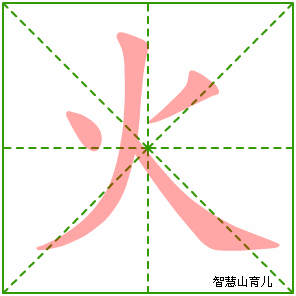 火字写法 火的笔顺