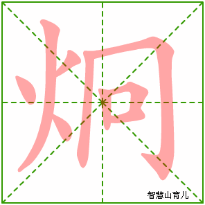 炯字写法 炯的笔顺