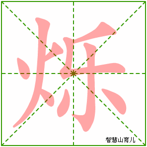 烁字写法 烁的笔顺
