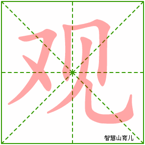 观字写法 观的笔顺