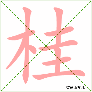 桂字写法 桂的笔顺