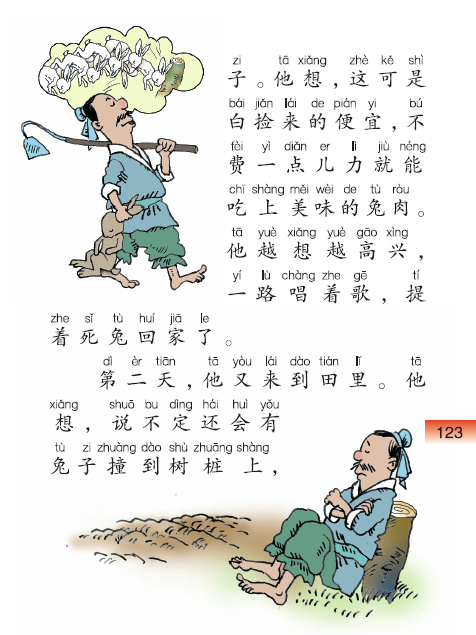 首页 教育资源 小学语文 a版小学语文 一年级下 第二十九课 守株待兔