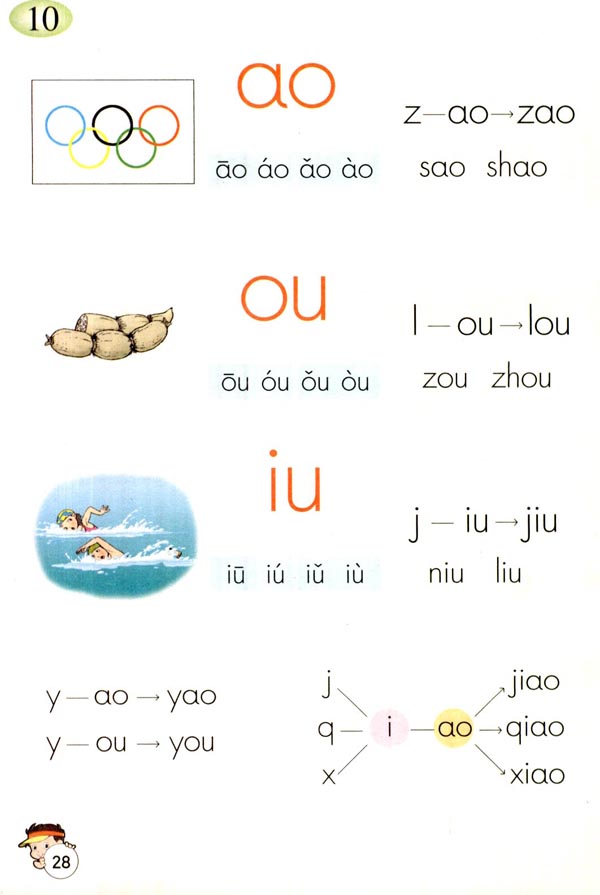 第十课 ao ou iu