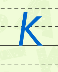 k四线三格写法图片