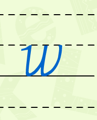 w字母个性写法图片