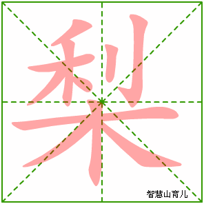 梨的笔顺