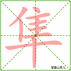 隼的笔顺