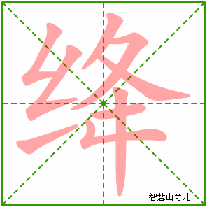绛的笔顺